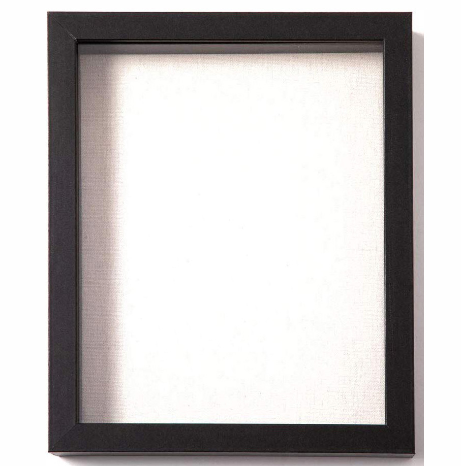 Рамка для фотографий Shadow Box с льняной доской-деревянный и стеклянный витринный чехол