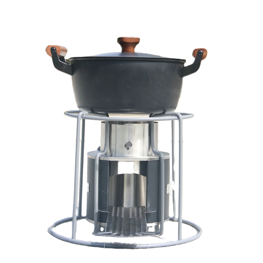 2021 new product stainless steel Wood Pellet stove charcoal stove for Africa and Indian