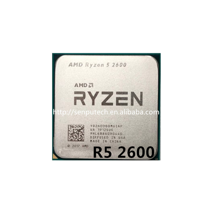 Оптовая продажа AMD R5 2600 3,4 ГГц 65w настольный процессор разъем AM4