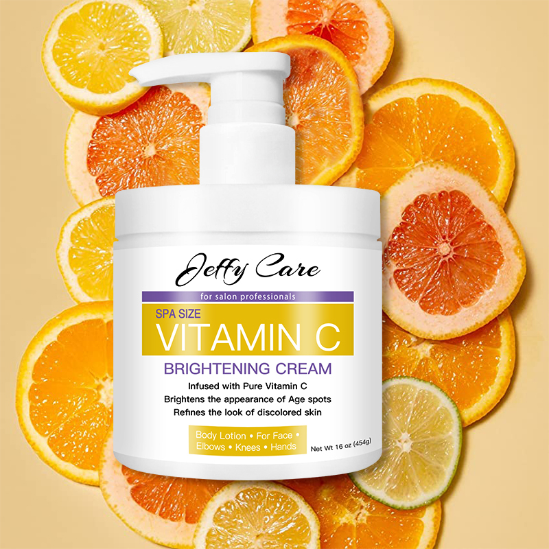 High Quality Anti-Aging Skin Firming Whitening Vegan Private Label Skin Care Cream Vitamin C Body Lotion For men and Women