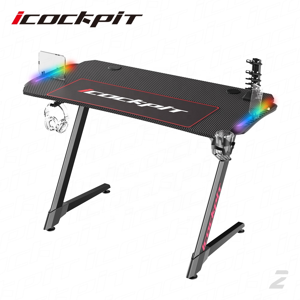Профессиональный компьютерный игровой стол E-Sports Racing стол с RGB Подсветкой