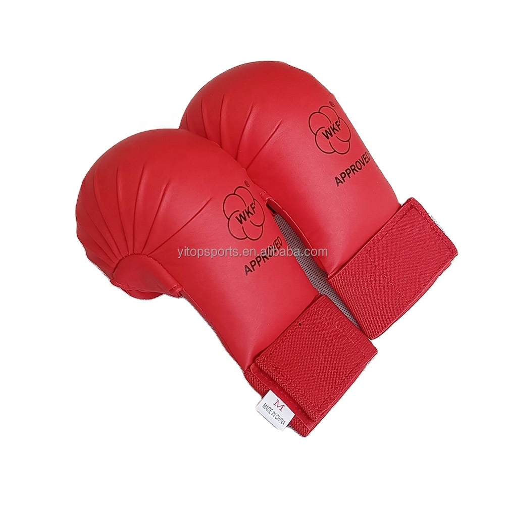 Пользовательские WKF одобренные рукавицы для обучения карате, перчатки для карате