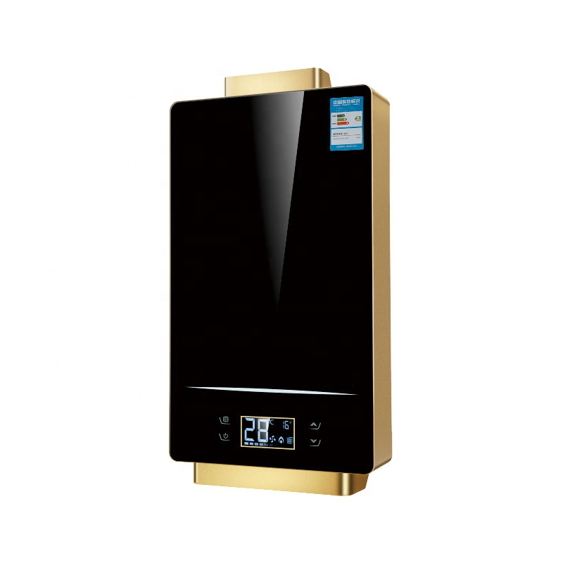 16L glass panel constant temperature Digital Gas Water Heater