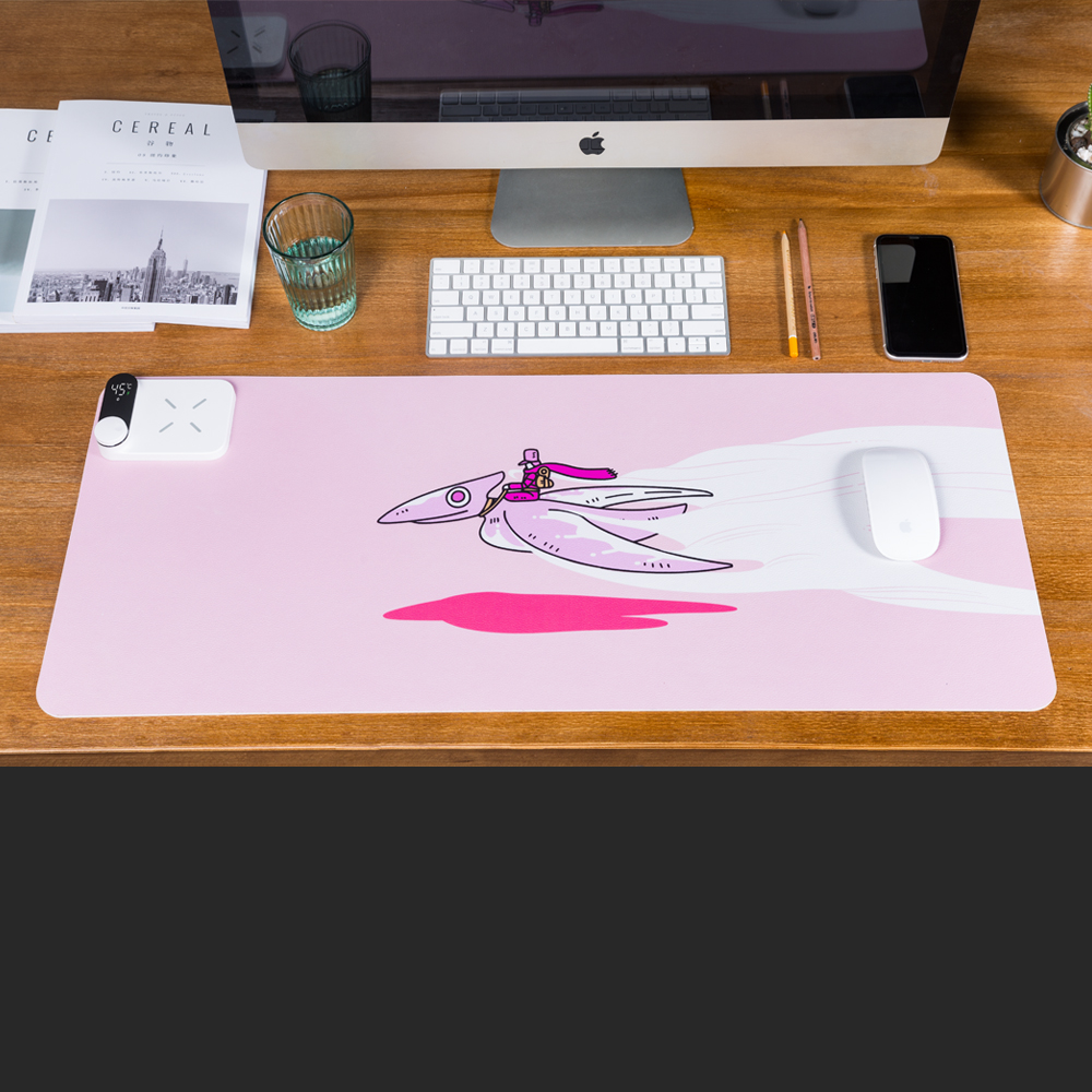 Cartoon mouse pad oversize computer table pad heated warm keyboard female small office desk mat large mouse pad custom