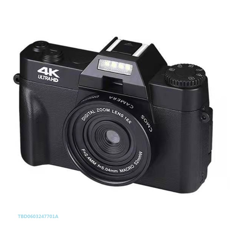 Высокое качество R10 4K HD 48MP Ретро складной экран Цифровая камера 48 миллионов пикселей Поддержка Wi-Fi внешний микрофон