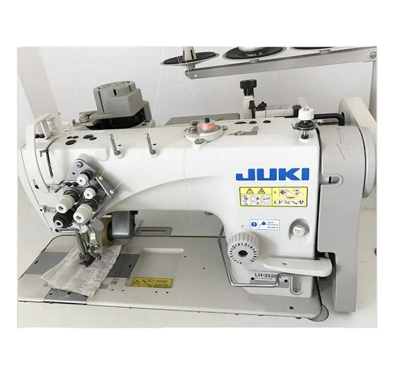 Used JUKIS LH-3528 Semi-dry head 2-needle Lockstitch Sewing System Double needle sewing machine