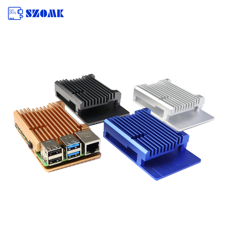 SZOMK diy raspberry pi 3 4 3b 4b охлаждающий алюминиевый корпус