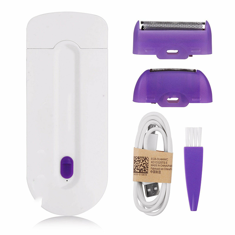 2 in 1 Electric Epilator Women Shaver Hair Removal Electric Ladies Shavers For Blue Light