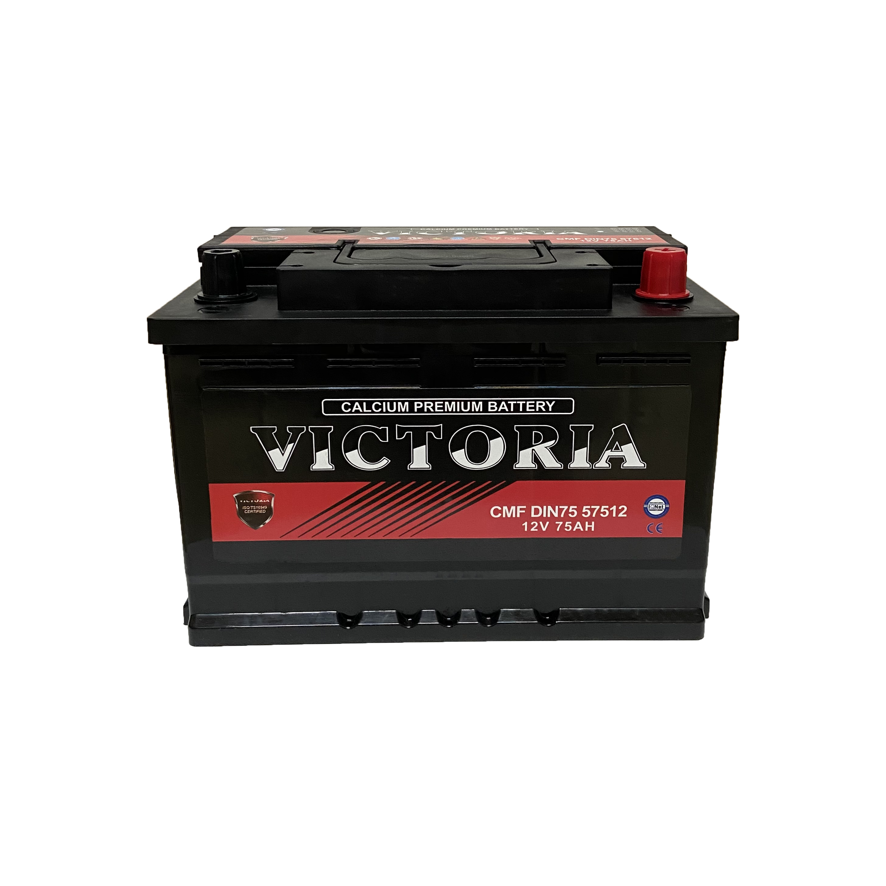 Small handle design DIN75 57512 12v 75ah MF lead acid car battery
