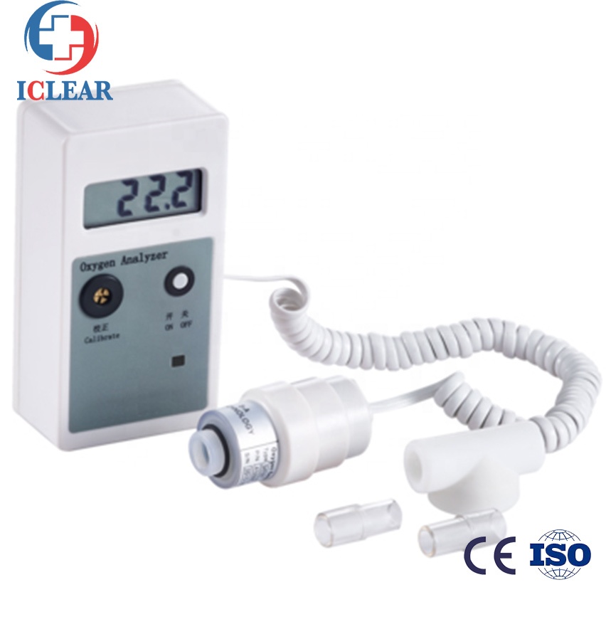 Portable 0-100% Medical CPAP Oxygen Concentration Analyzer Measuring Meter