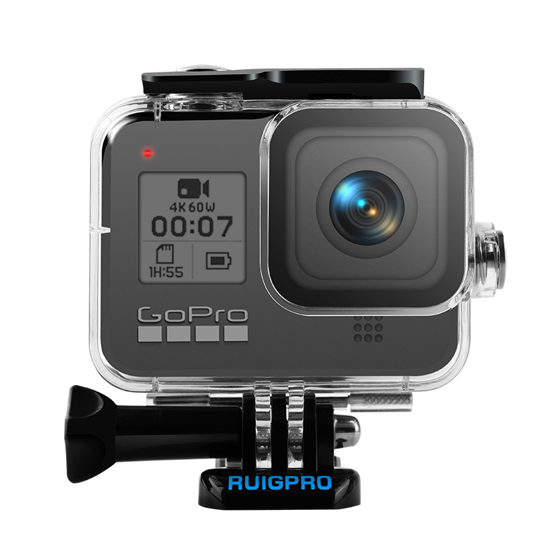 RUIGPRO 60M водонепроницаемый чехол для GoPro Hero 8 черный Водонепроницаемый защитный чехол для подводной съемки