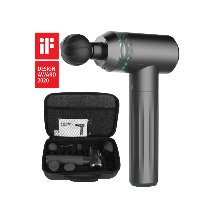 Private Label Custom Logo OEM / ODM Percussion Deep Tissue Massage Gun With AI Voice Broadcas