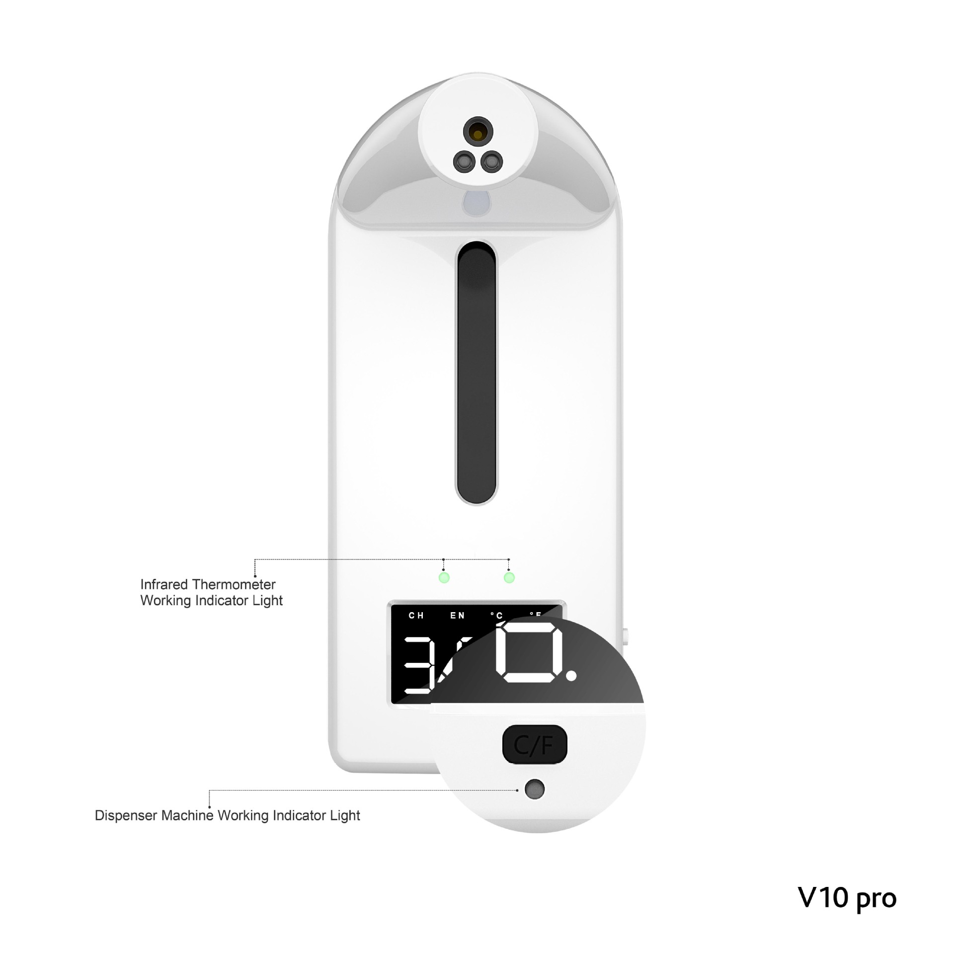 K9 pro 2 в 1 термометр с мылом диспенсер k9 pro x дозатор подставка температуры k9pro термометр дозатор для жидкого мыла