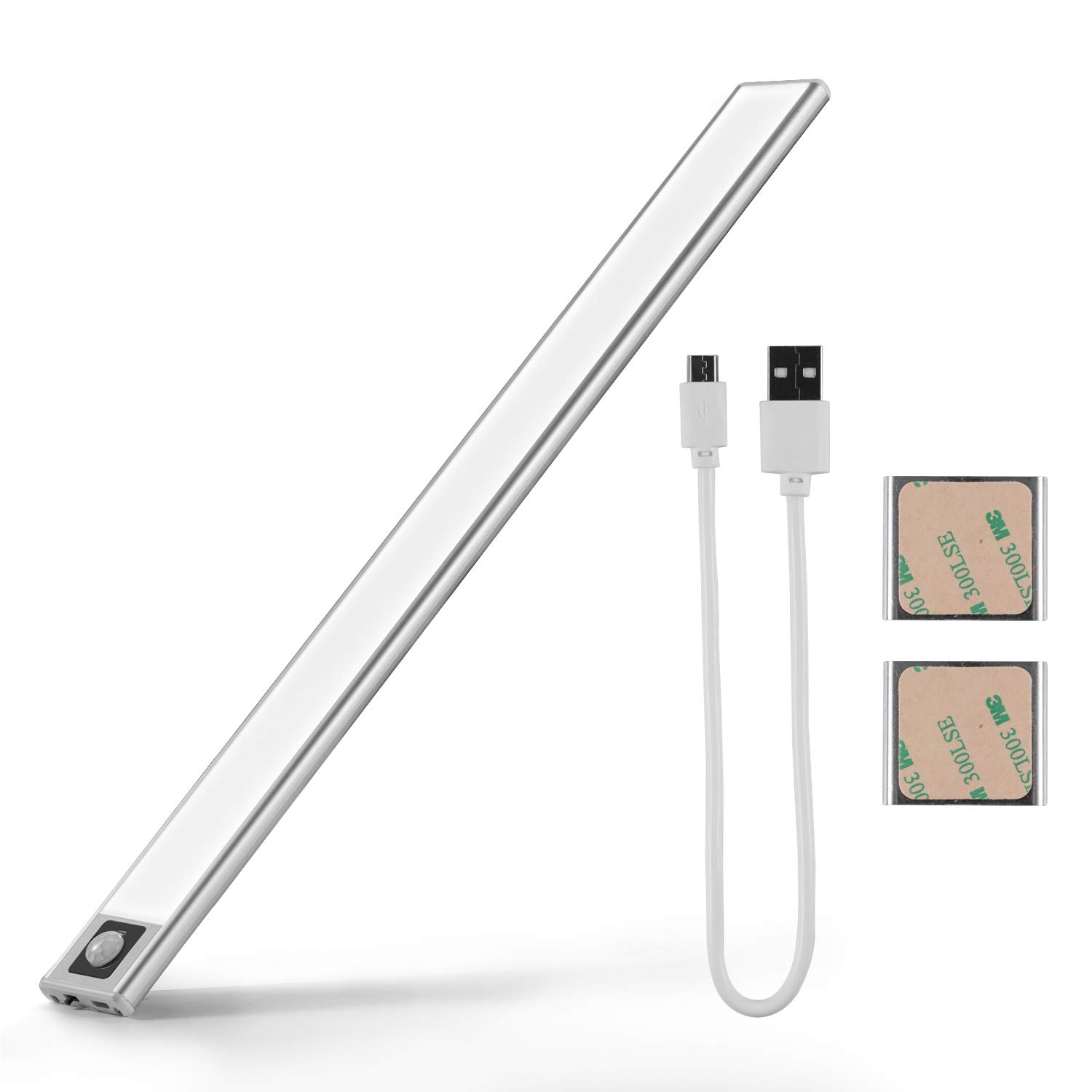 Smart LED Sensor Light 40cm Automatic Light Sensing Night Light For Bedroom Clothing Store Wardrobe Lamp USB Rechargeable