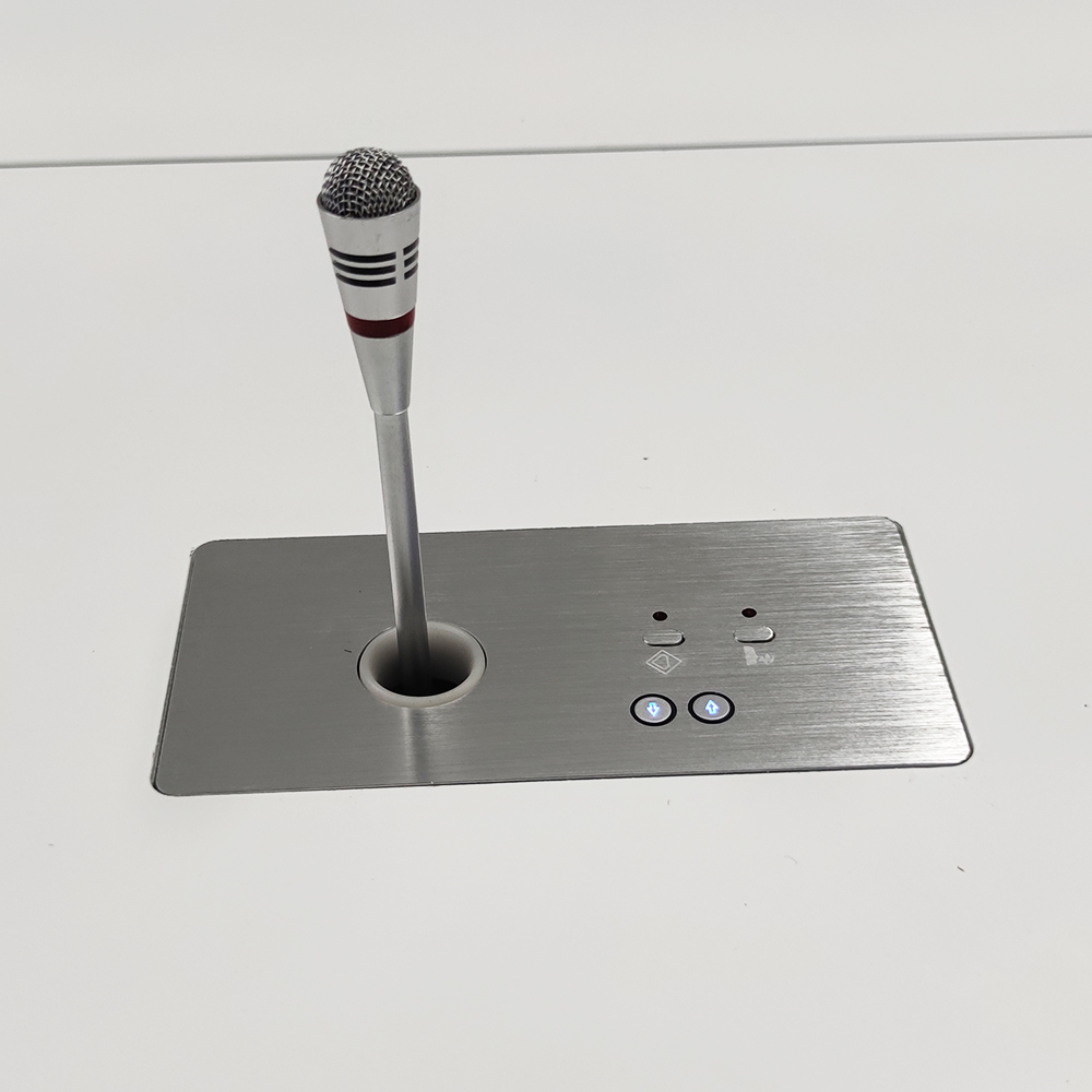 Junnan conference system independent microphone lifter meeting monitor lift desk hidden microphone monitor lift