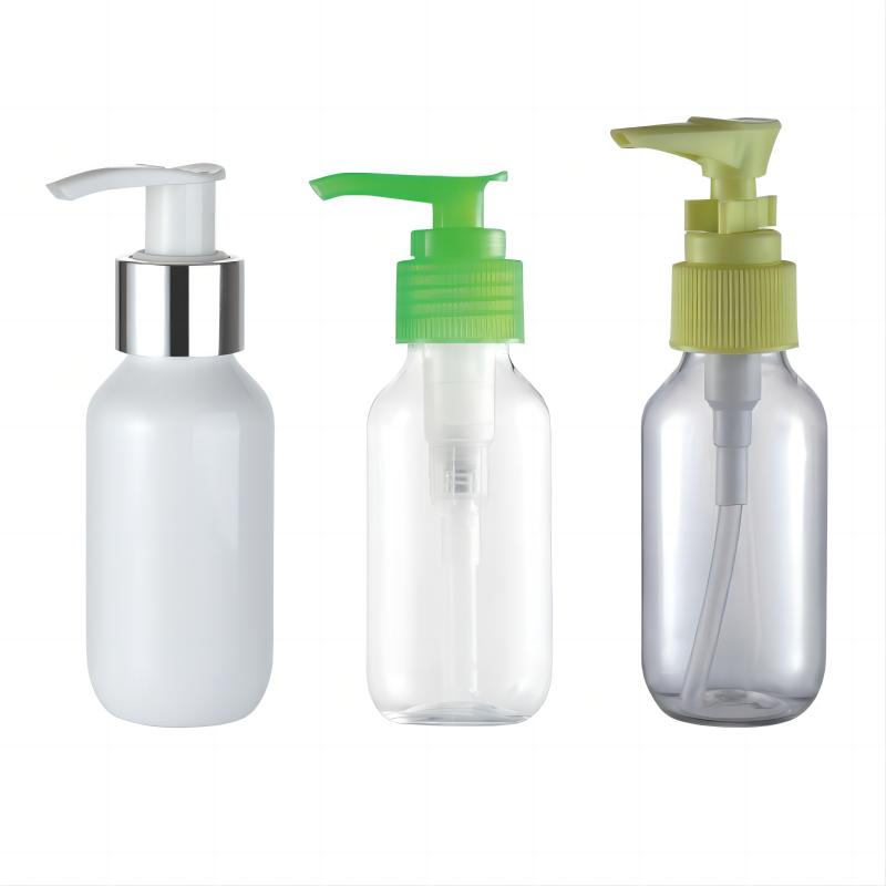 Free Sample Portable 80ml PET Plastic Bottle with 24/410 Plastic Screw Cap Disc Cap Flip Top Cap Lotion Pump Fine Mist Sprayer