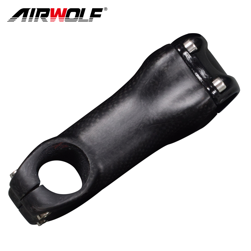 AIRWOLF T800 Carbon Stem 17 Degree 31.8MM Carbon Road Bike Stem Positive And Negative Cycling MTB Bicycle Parts