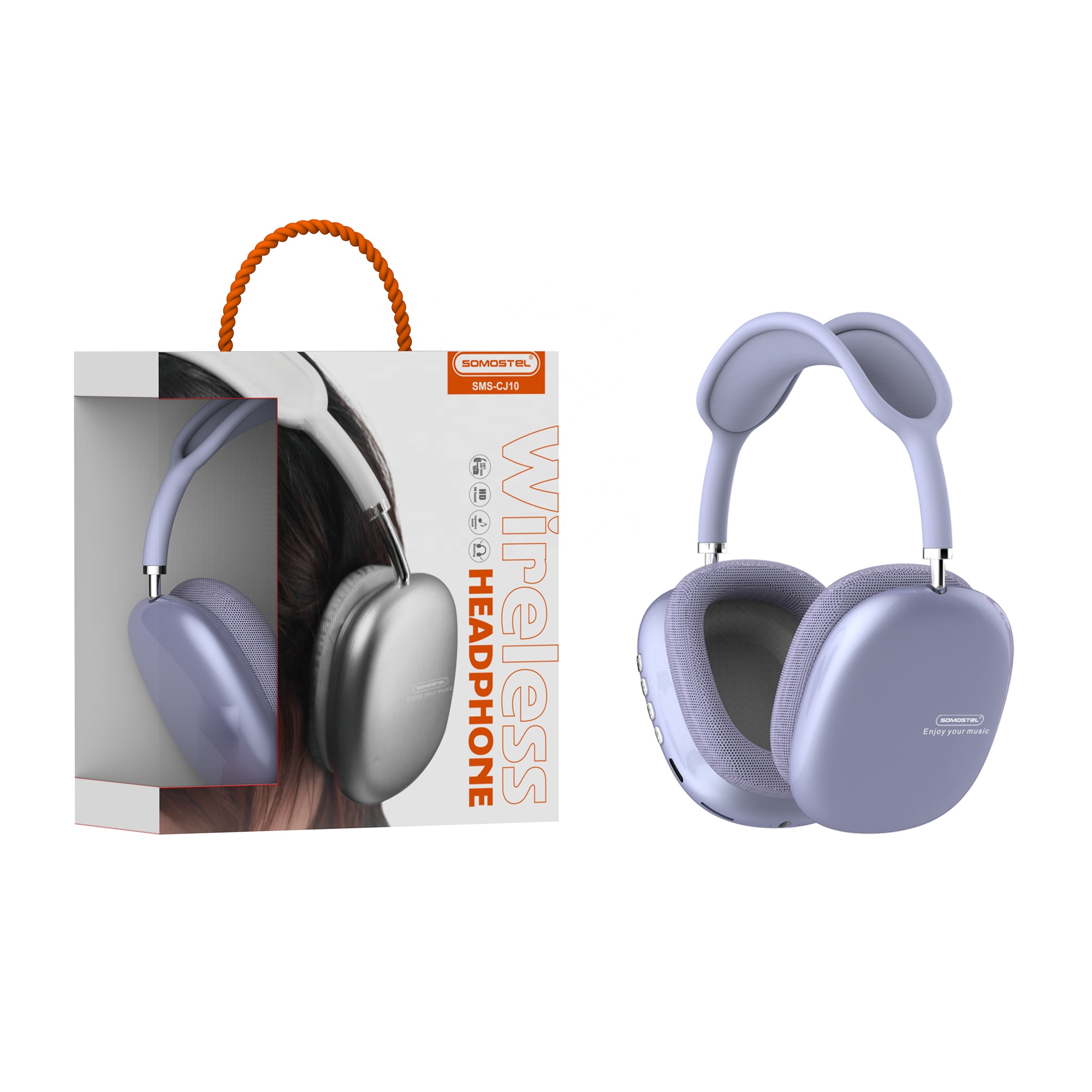 SOMOSTEL Christmas V5.0+EDR wireless earphone CJ10 sport wireless headphone sleep earphone with microphone gamer earphone