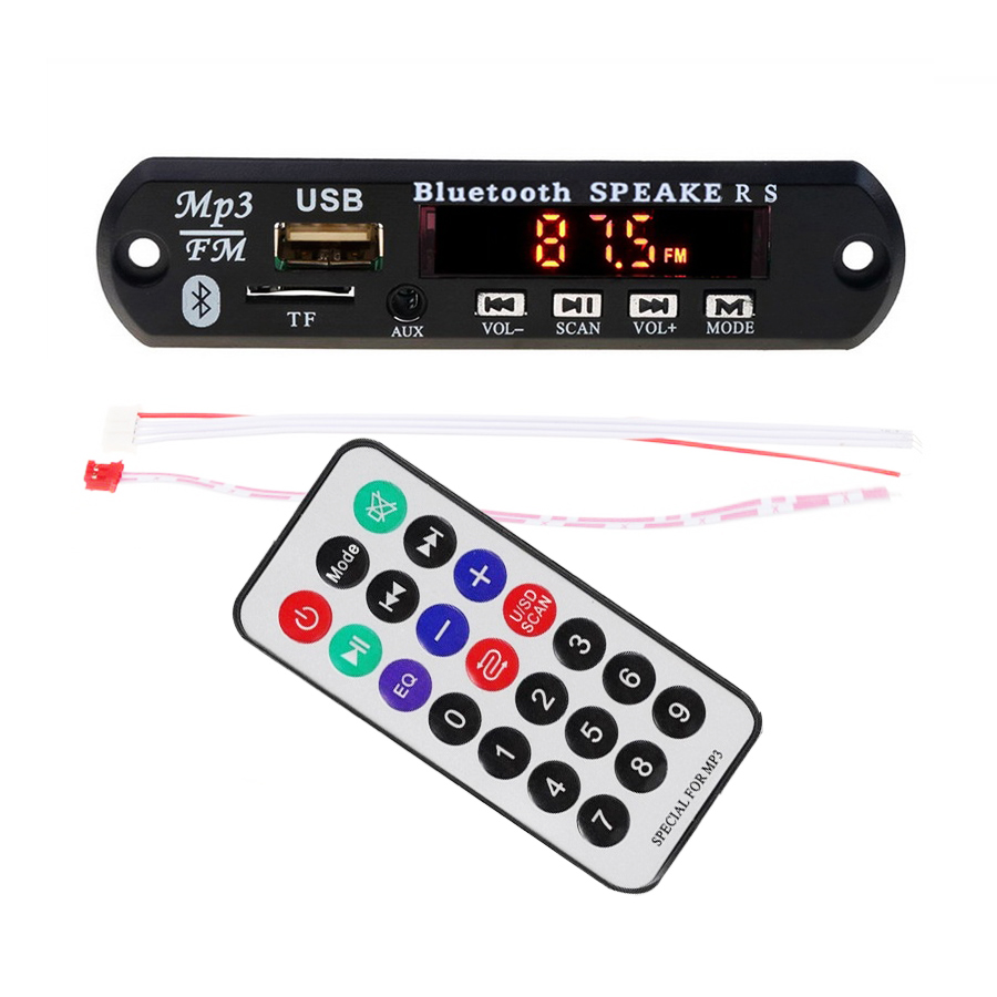 Умная электроника USB TF радио Bluetooth MP3 WMA декодер плата 12 в беспроводной аудио модуль для автомобиля