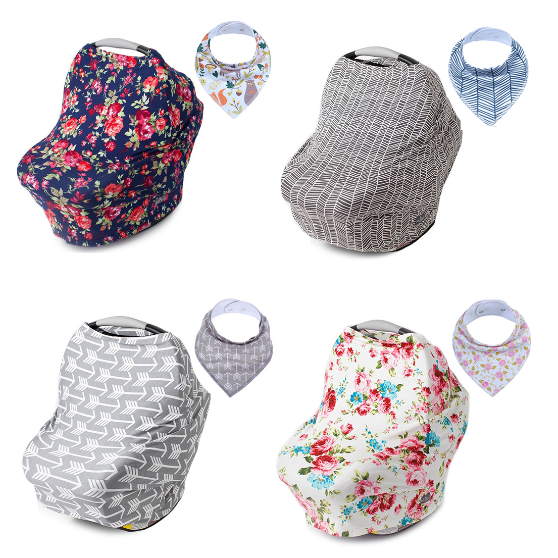 Amazon hot selling Nursing Cover Multi-Use Stretchy fashionable