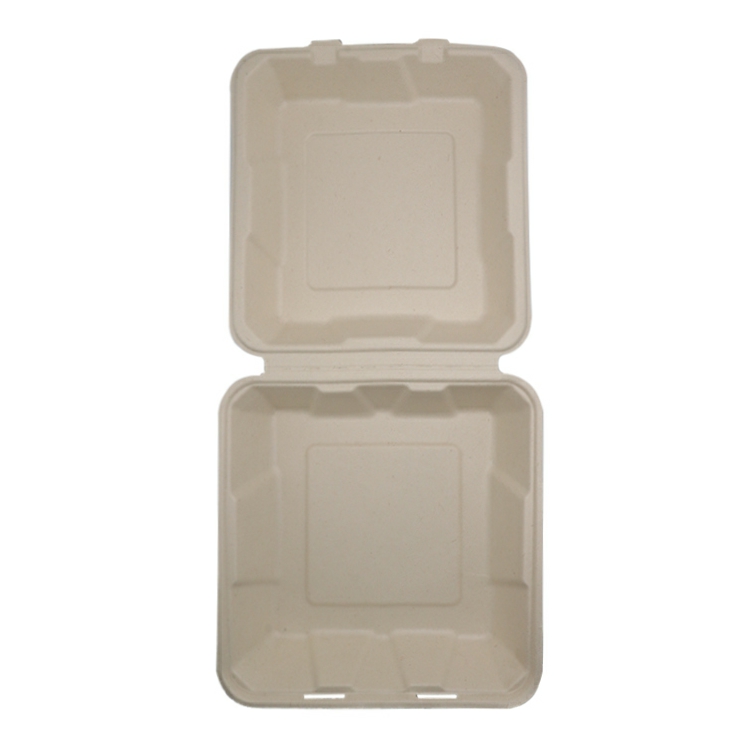 8/9 Inch Single Compartment Biodegradable Wheat Straw Packing Box