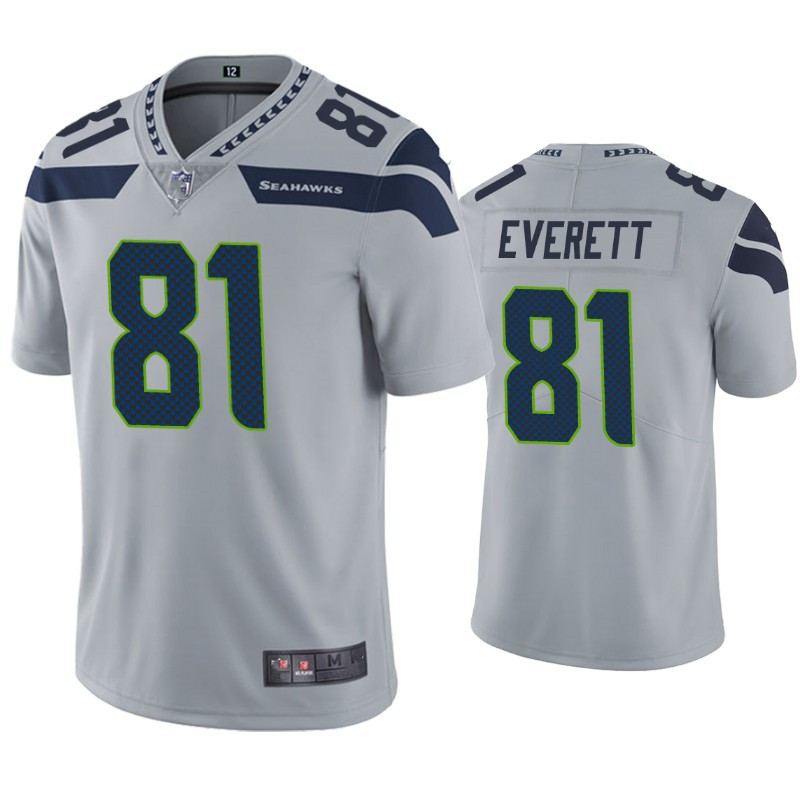 2021 New Cheap American Football Jersey Seattle Seahawk #81 Gerald Everett Stitched Vapor Untouchable Limited Men Jersey