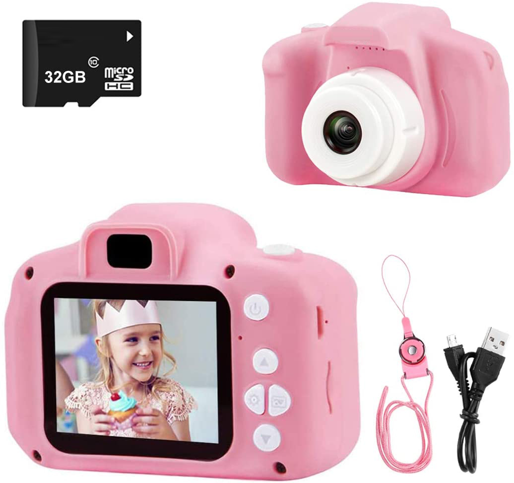 Digital Camera for Kids, 1080P FHD Kid Digital Video Camera Children Camera with 32GB Card