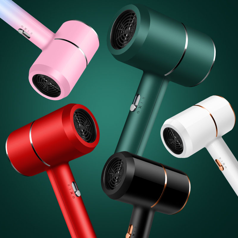 Professional salon diffuser hair dryer three speeds heat settings portable electric negative ion hair blow dryer