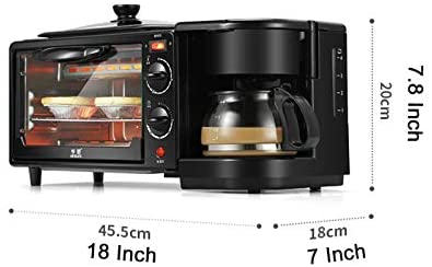3 In 1 Breakfast Maker Household Automatic Coffee Maker Frying Pan Toaster Oven Multi-function Set 1 Breakfast Maker