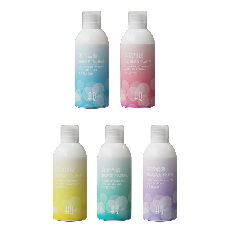 Wholesale 350ml Naturally fruit extracted nourishing brighting bath washing gel Bath mousse Body Foam