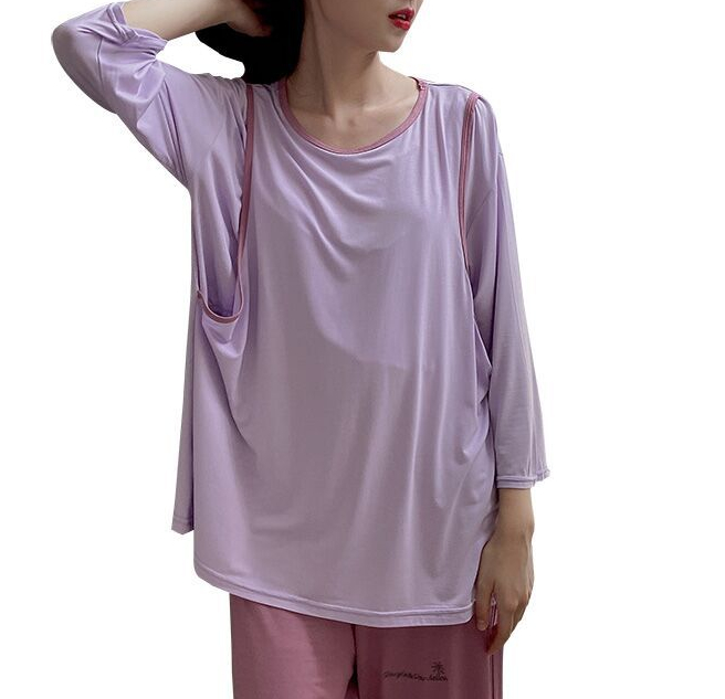 Luxe 20187PP Solid color 2021 summer new pregnant clothe