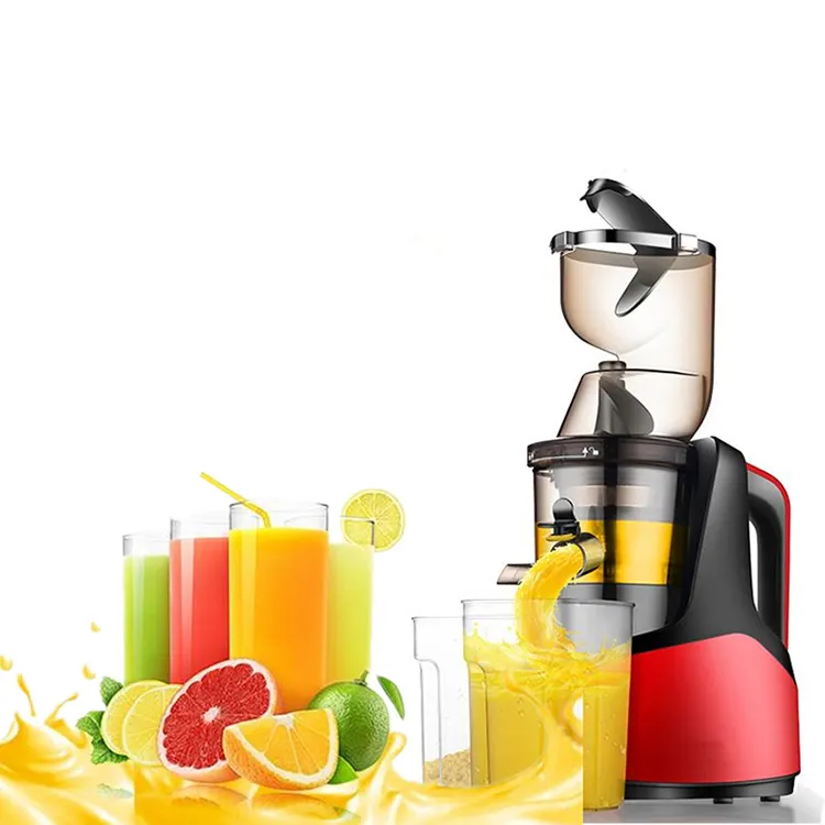 Big Mouth Cold Press, Commercial Orange Fruit Machine Electric Household Vegetable Juice Multifunctional Slow Juicer/