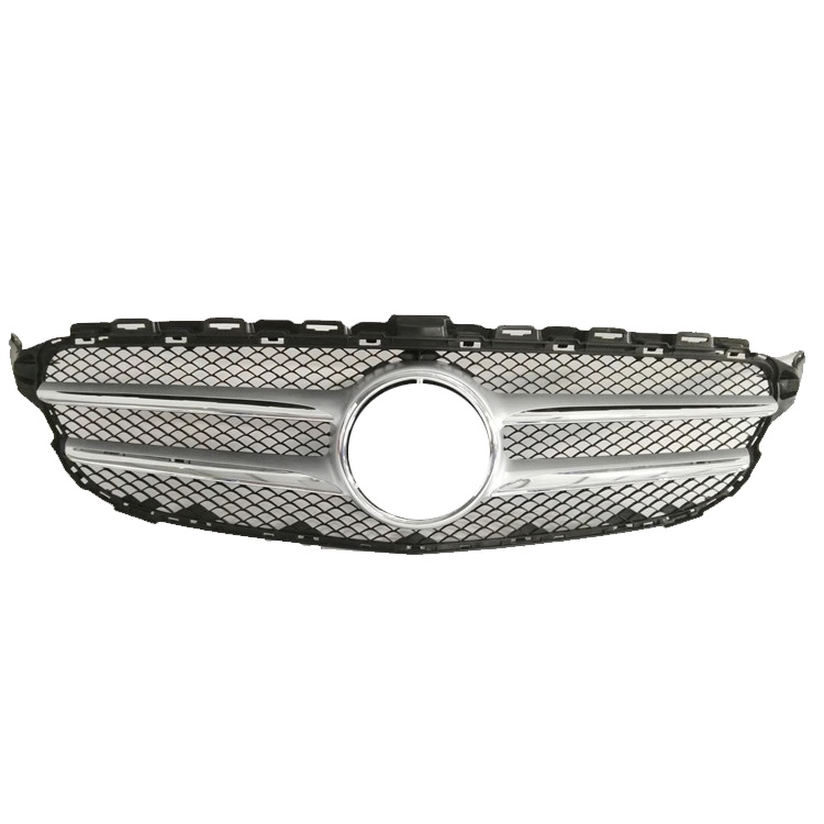 Sport Grille for Mercedes Benz W205 Black Silver grill 2058800023 for benz C CLASS w205 2015-2018