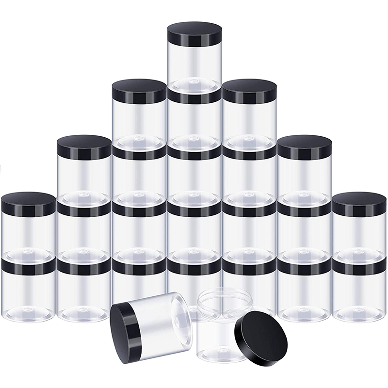 Most Popular 1oz 2oz 3oz 4oz 8oz Clear Round Pet Plastic Jar, Food Grade Plastic container