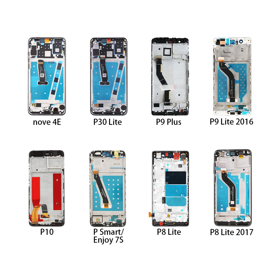 Сменная рамка для телефона высокого качества для Huawei P8Lite P9 Plus P9 Lite P10, сменный экран для телефона P30 Lite