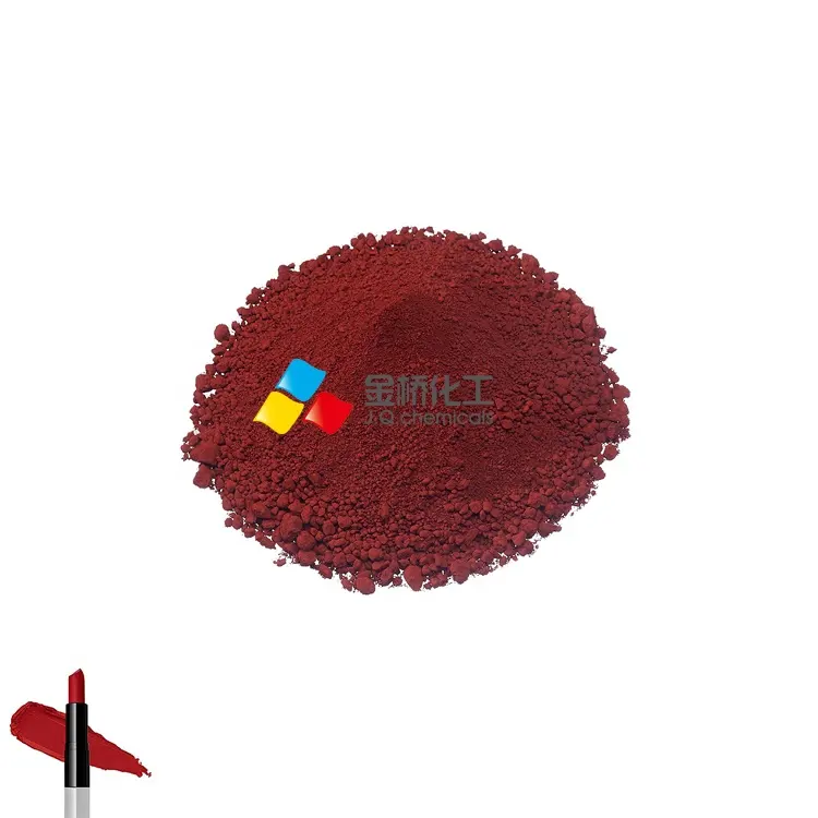 Red Pigment Iron Oxide Red C33-128 Cosmetic Pigment CI 77491 With Low Heavy Metal For Lipstick