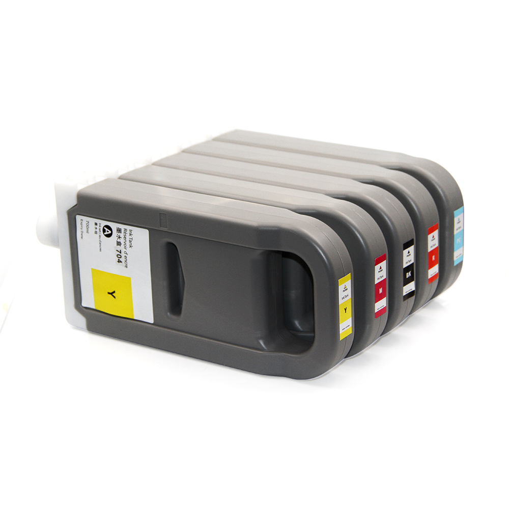 700ML PFI 704 Compatible Ink Cartridge Full With Pigment Ink For Canon iPF 8300 8310 12 Colors