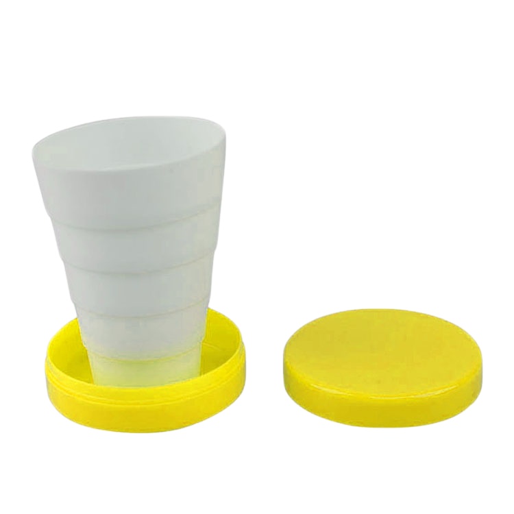 China fabrication 160ml custom reusable plastic foldable folding tea water drinking cup collapsible drinkware