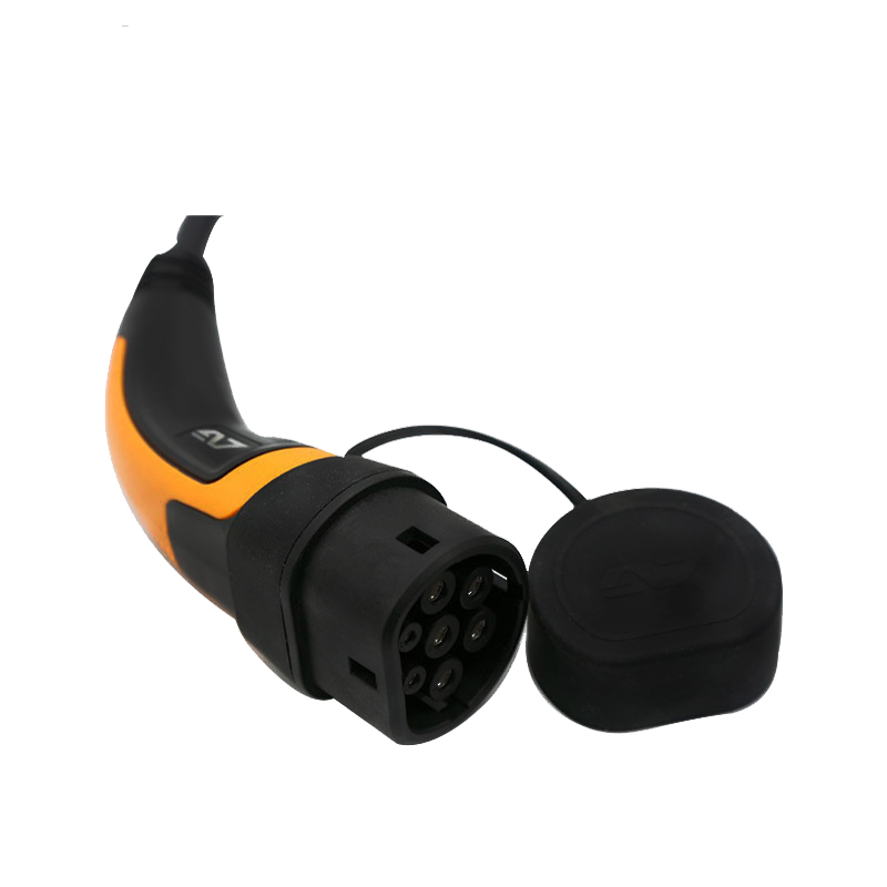 32A 3 Phase TYPE2-TYPE2 Spiral Charging cable for Electric Vehicle charging IEC 62196 250V