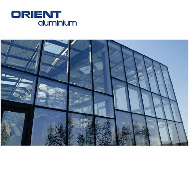 Aluminum Alloy Energy Saving Soundproof Reflective Low-e Insulated Glass Curtain Wall