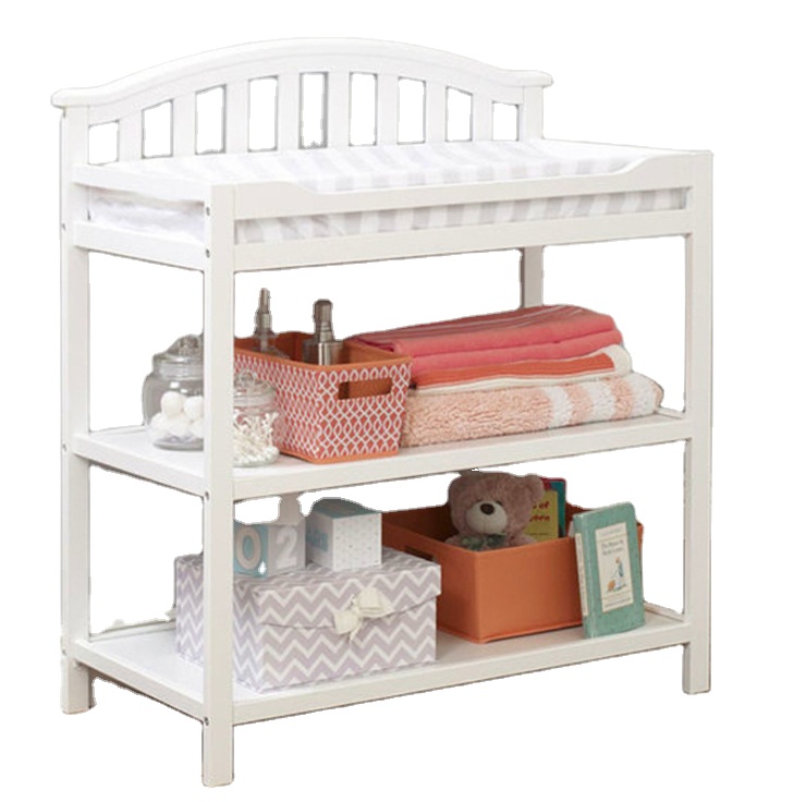 Hot sale Wooden Storage Cabinet baby with Drawers Changing table Nursing table