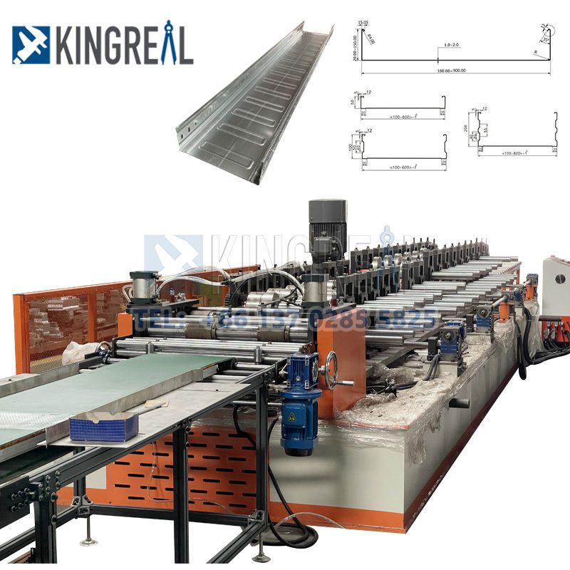 Galvanized Steel Cable Tray Production Line for Tile Industry - Customizable Metal Tray Machine