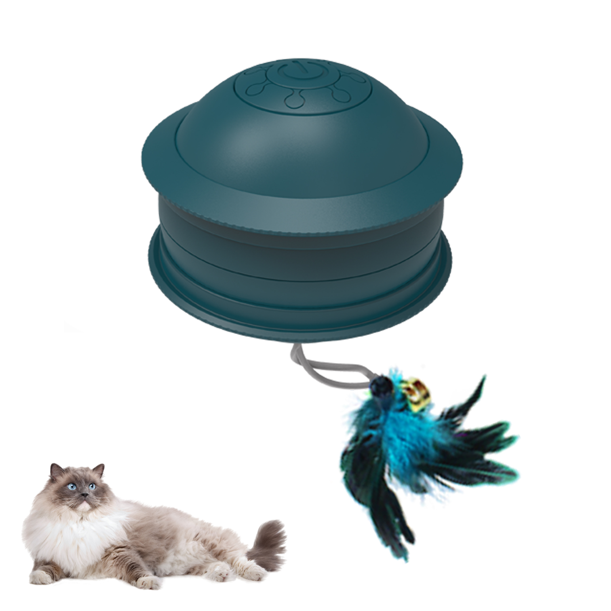 USB перезаряжаемые Интерактивная кошка игрушка мяч 360 градусов автоматический Роллинг шарового самовращающийся кошка игрушка мяч