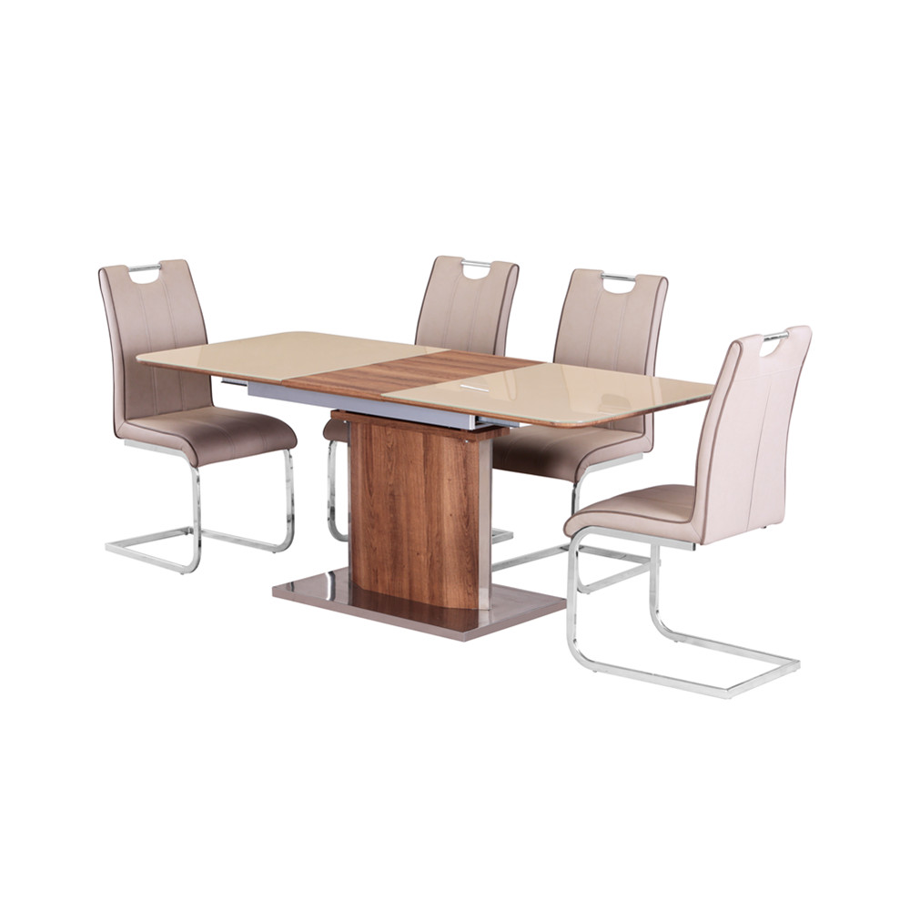 Hot Sale High Quality Modern Furniture MDF Dining Table With extention