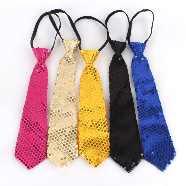 Spot wholesale leisure sequins tie hip-hop dance, magic show stage children tie