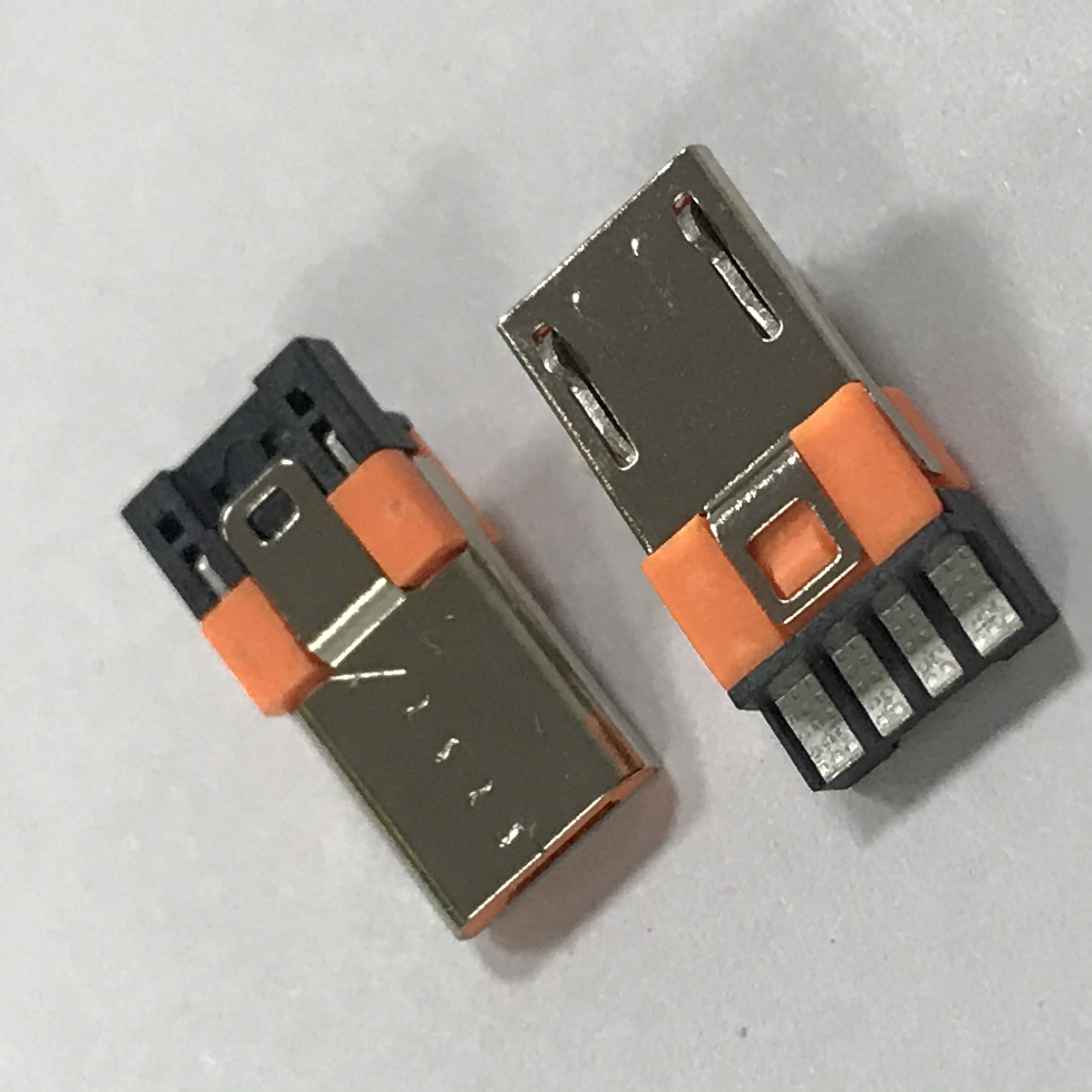 Штепсельная Вилка серии Micro 2Pin/4pin/5Pin Оранжевый разъем micro usb штепсельная вилка