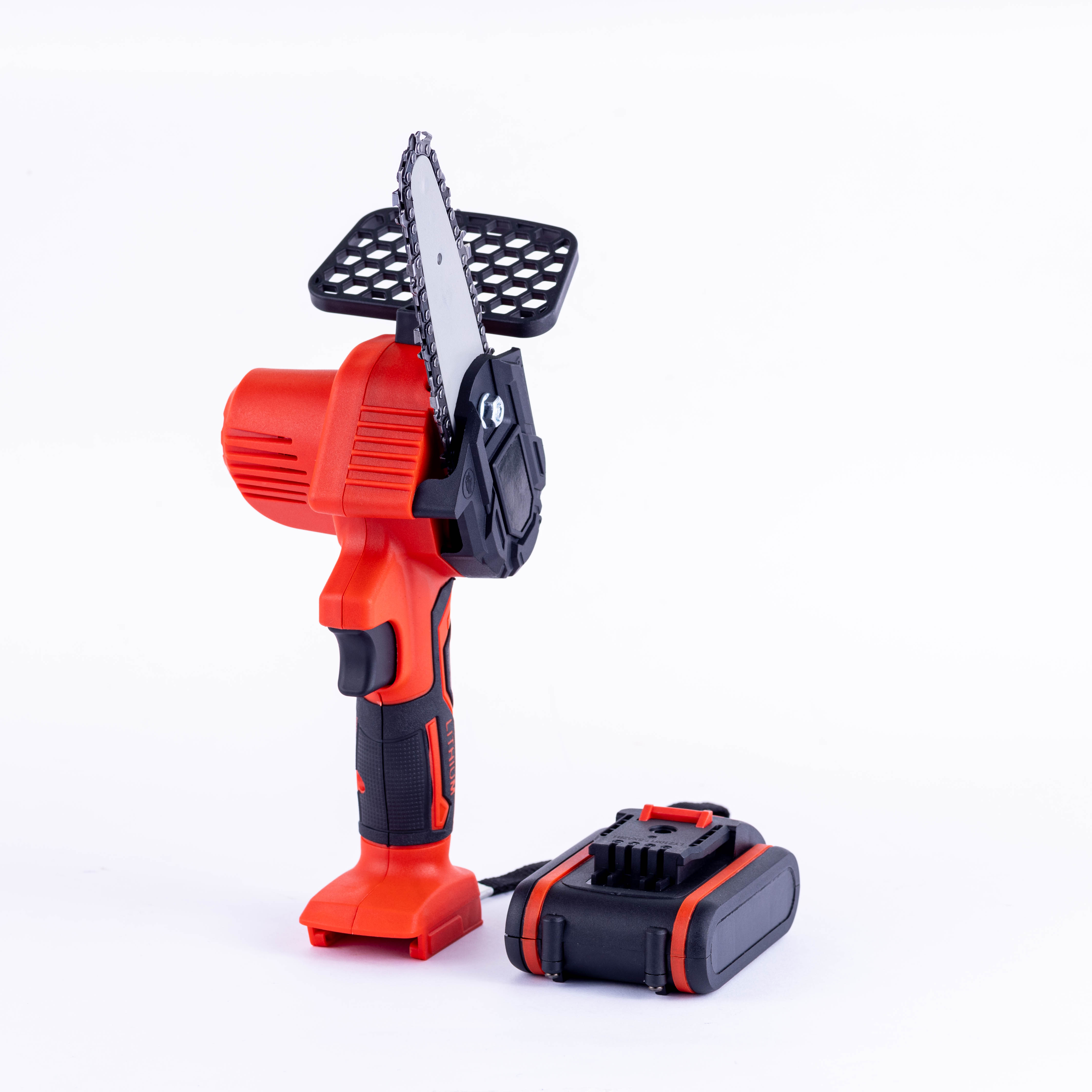Small Cordless Battery Chain Saw Hand-held Powered Electric Chain Saw For Courtyard Tree Branch Wood Cutting