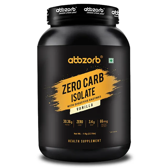 Low Carb isolate Zero Carb Isolate Vanilla 1kg (30 Servings) 30.36g Protein & ZERO CARBS For Sale By Exporters India