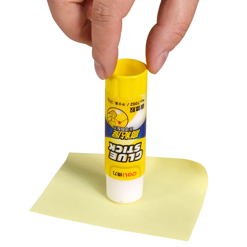 DELI 6371 оптовая продажа 12 шт. школьные и офисные принадлежности твердый клей 20 г твердый желтый сильный клей для домашней клейкой бумаги