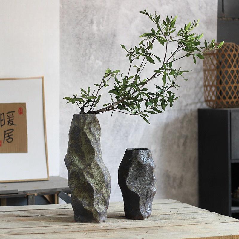New Arrival Europe Stone Shape Vase Home Decor Hydroponic Flower Jar